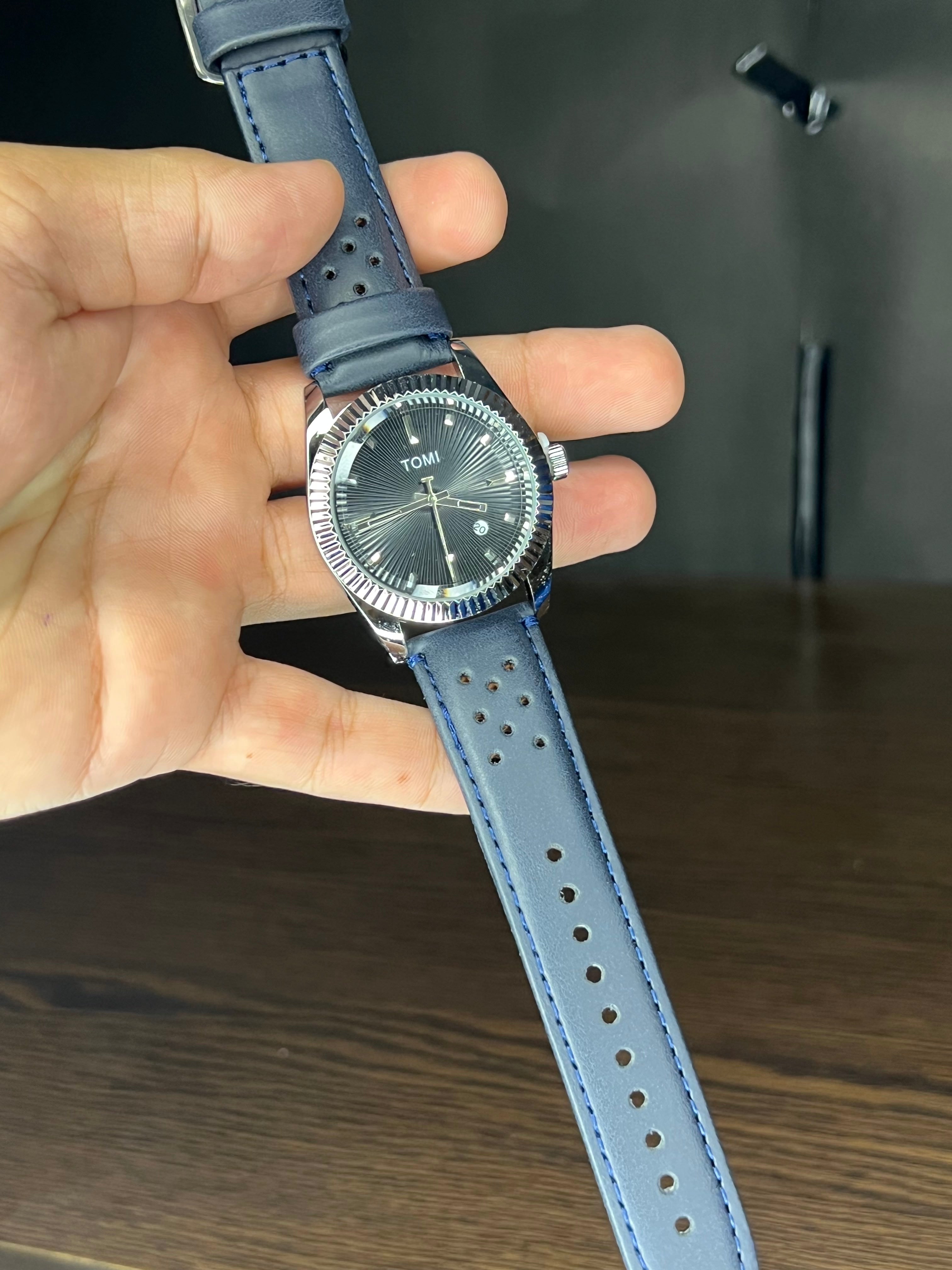 Luxury Blue Gift Set – Men’s Watch, Pen &amp; Notebook Combo