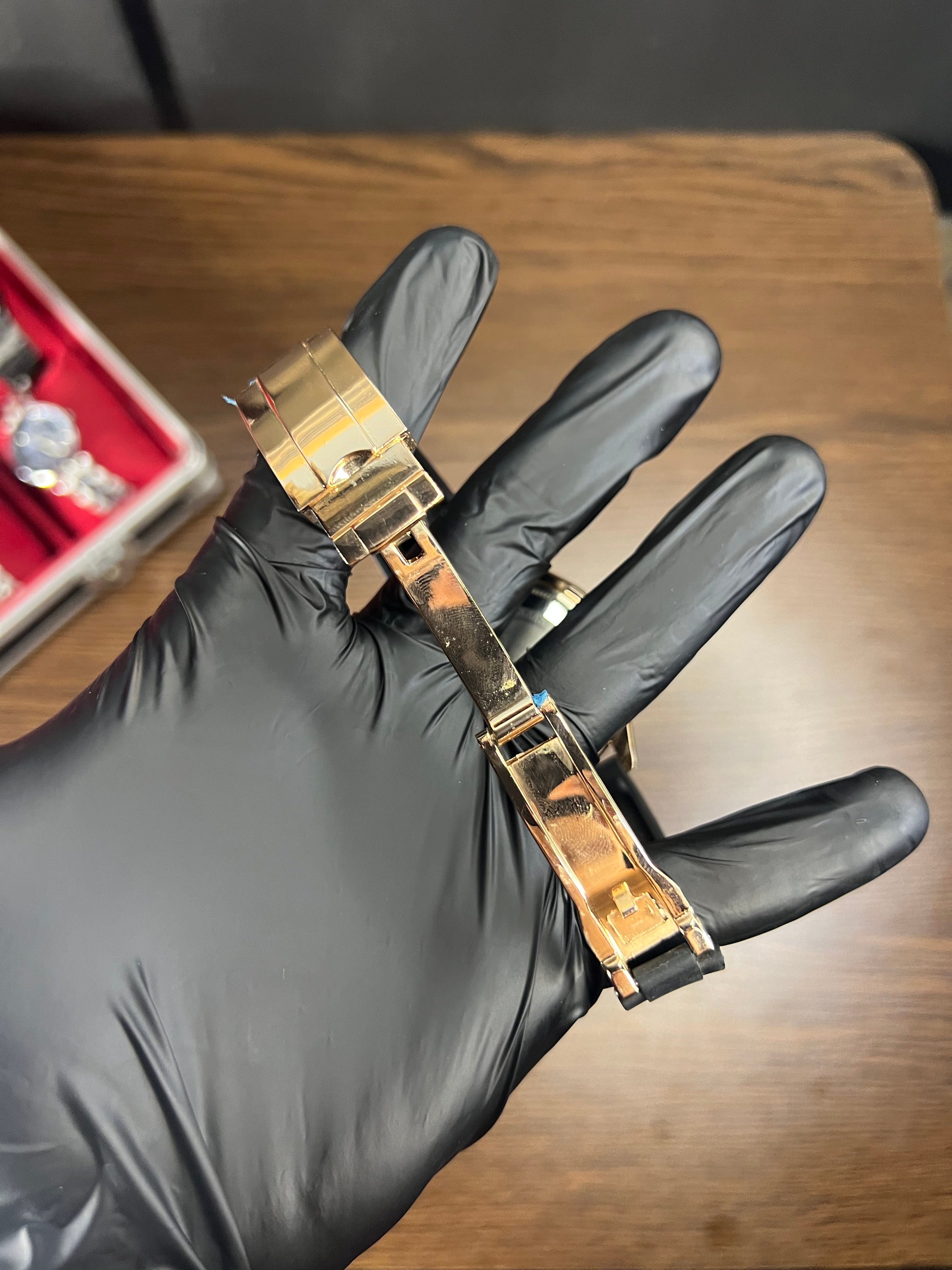 Rolex Yacht-Master Inspired Black Dial Watch – Rubber Strap Edition